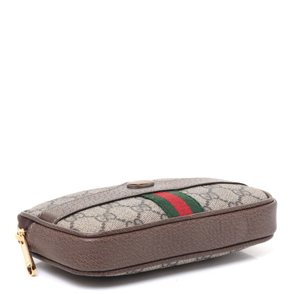 Gucci GG Supreme Monogram Web Ophidia Belted iPhone Case 95 38 Dark Brown 4 of 8