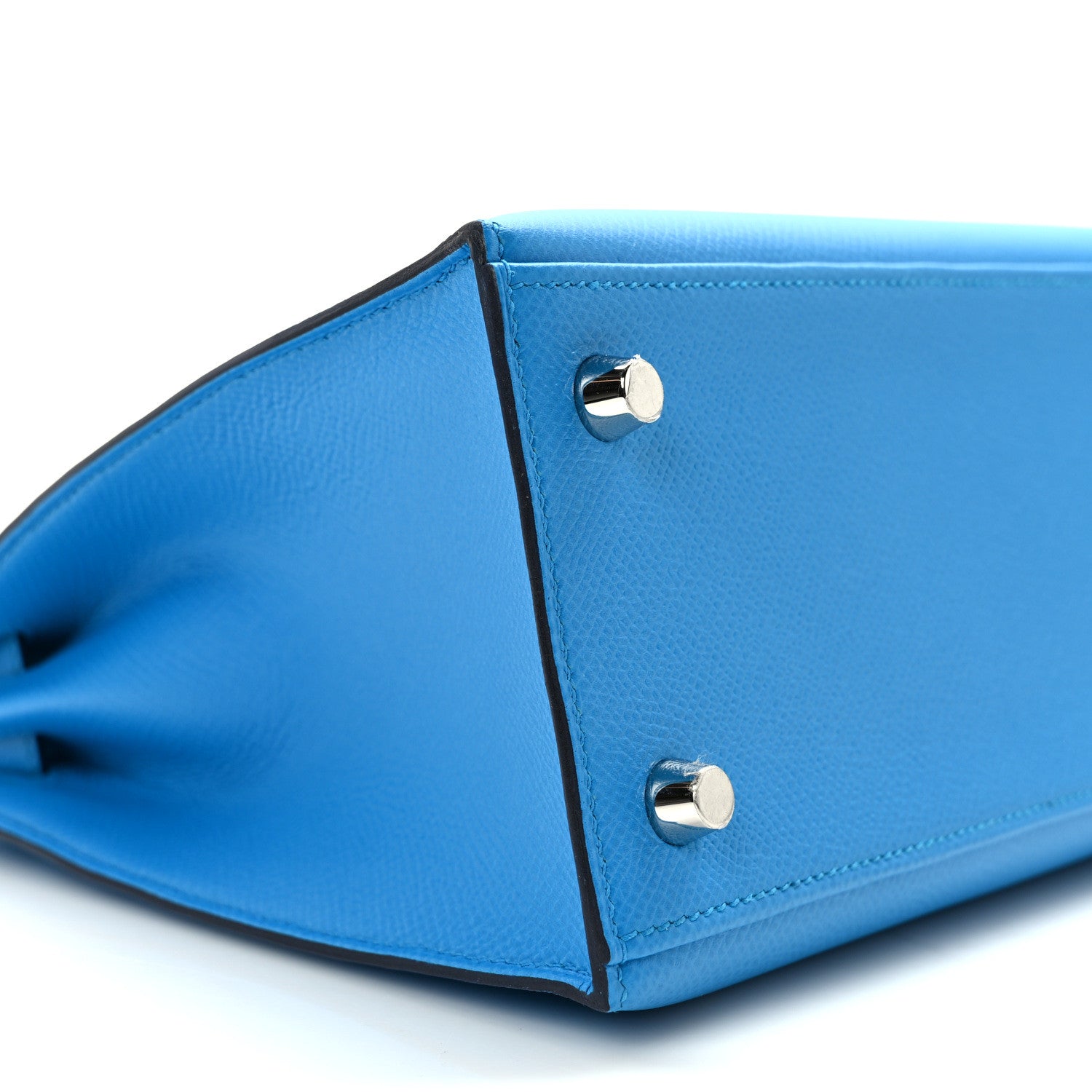 Hermes Epsom Kelly Sellier 25 Bleu Frida 9 of 12