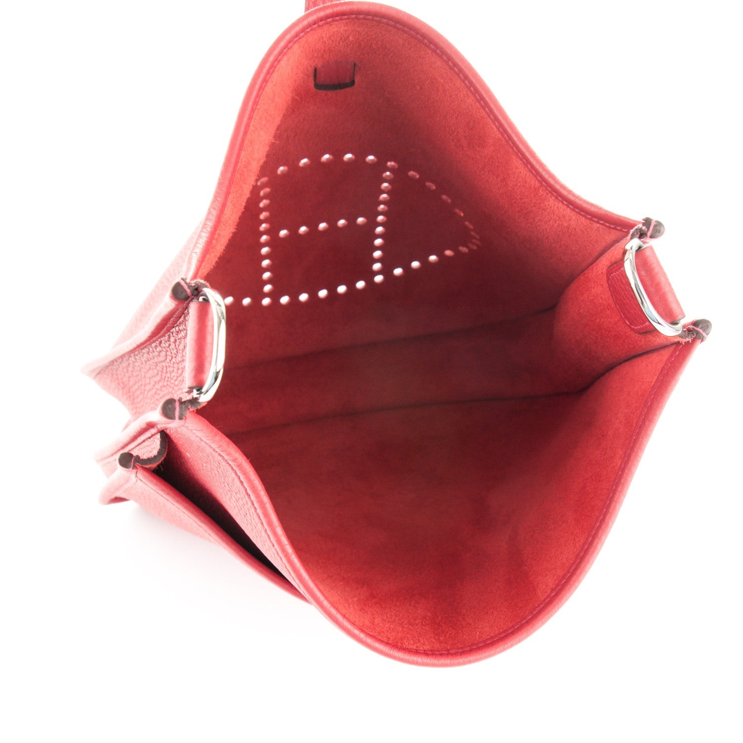 Hermes Taurillon Clemence Evelyne III PM Rouge Garance 5 of 7