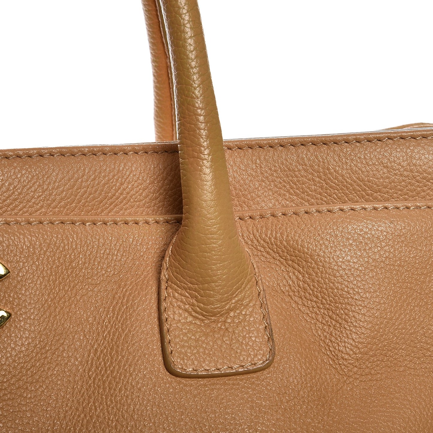 Calfskin Cerf Executive Shopper Tote Beige