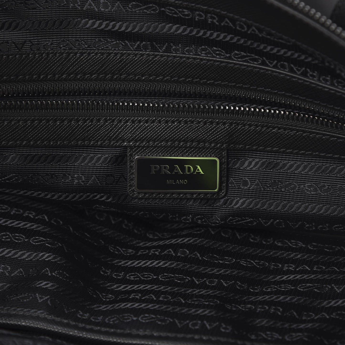 Tessuto Nylon Character Shopping Tote Black