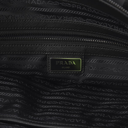 Prada Tessuto Nylon Character Shopping Tote Black 5 of 11