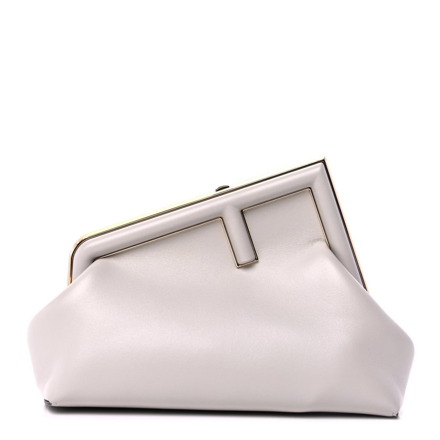 Fendi Shiny Nappa Small  First  Ghiaia 2 of 9