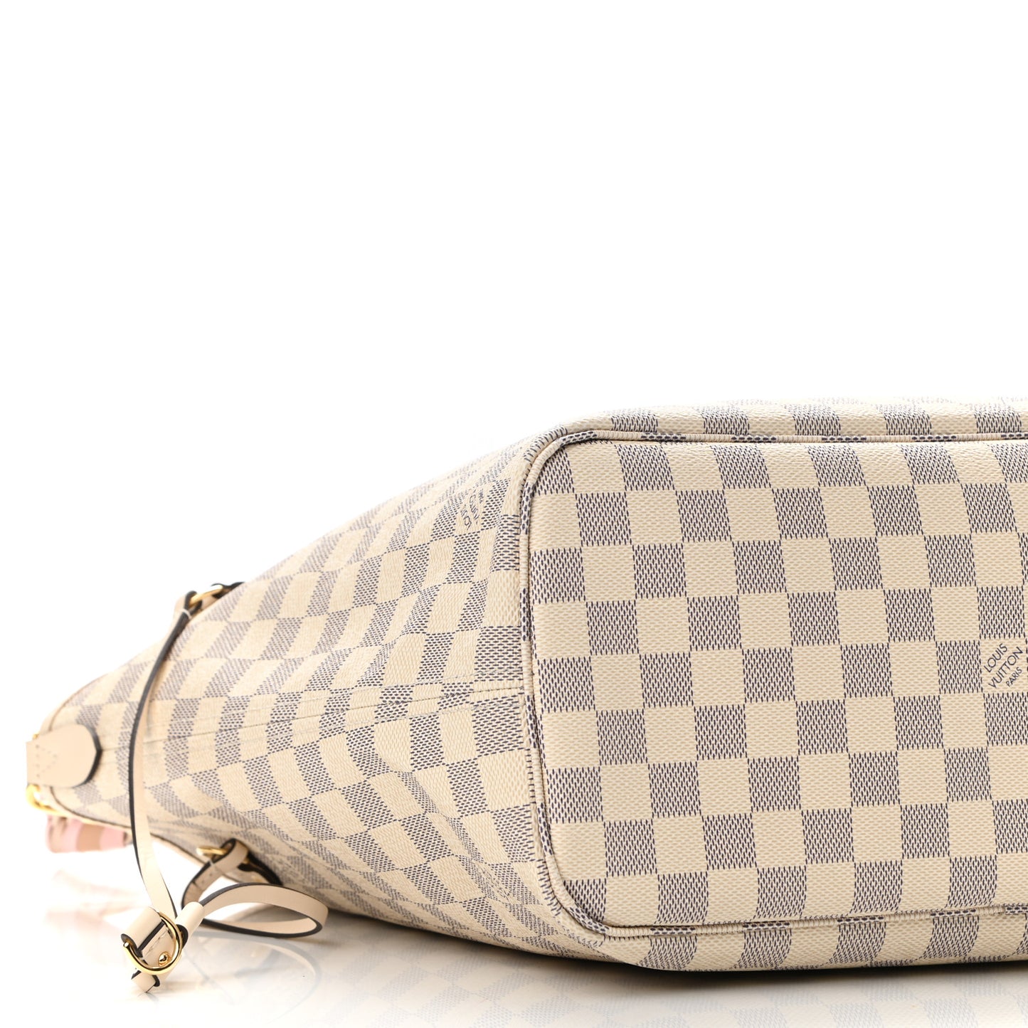 Damier Azur Braided Neverfull MM Pink
