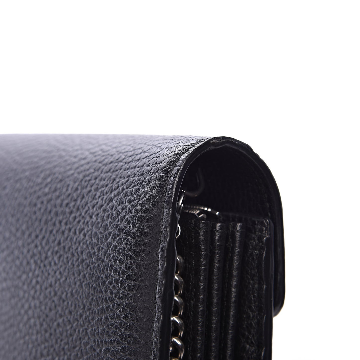 Calfskin Mini Dionysus Chain Wallet Black
