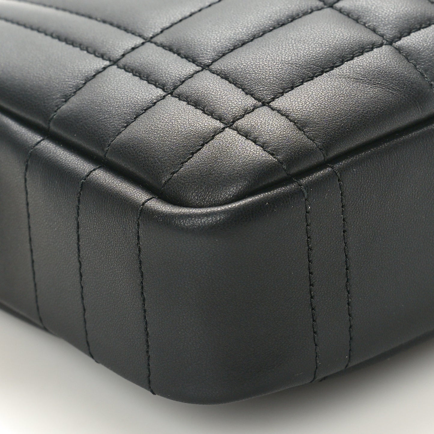 Calfskin Quilted Small Lola Camera Bag Black