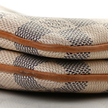 Louis Vuitton Damier Azur Double Zip Pochette 9 of 10