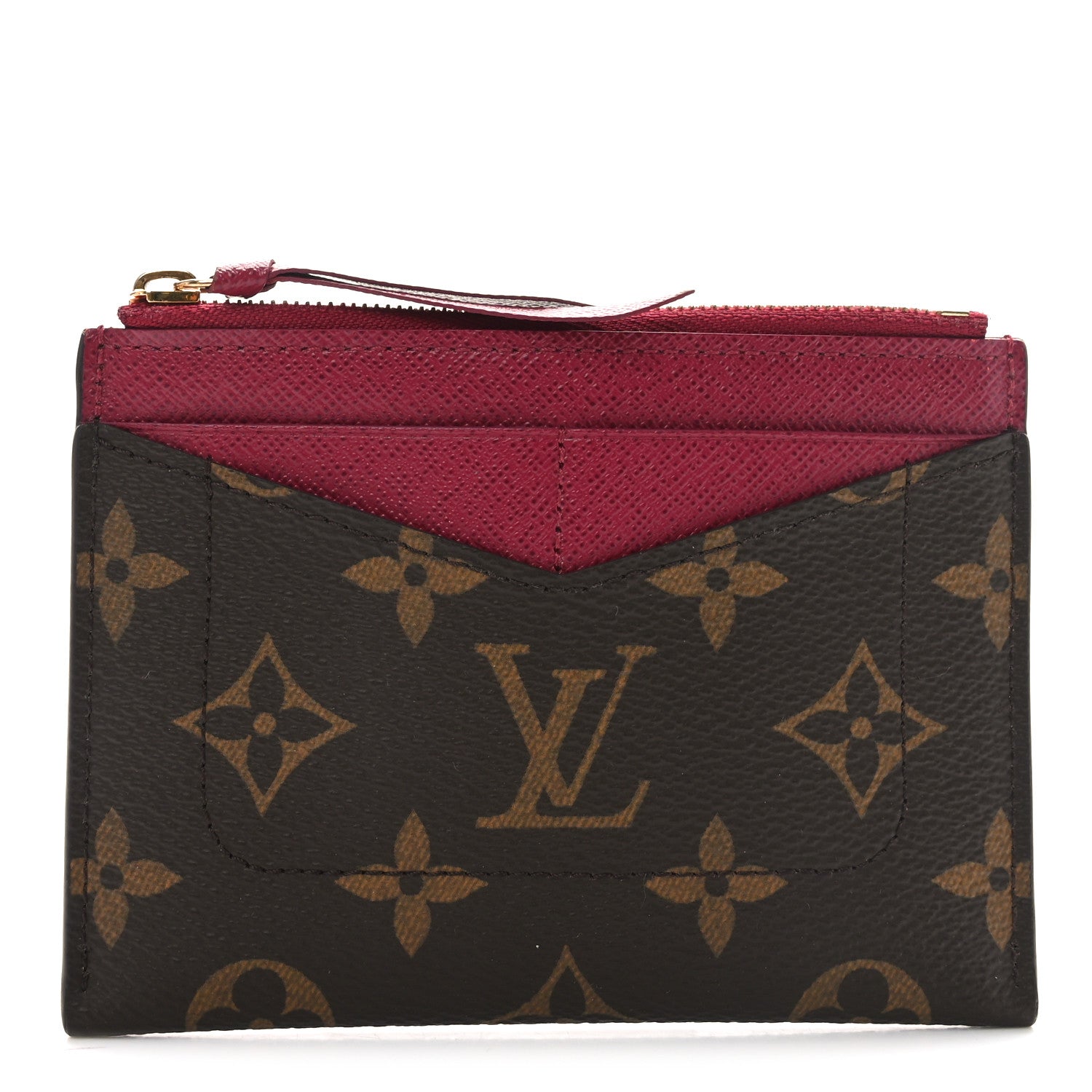 Louis Vuitton Monogram Zipped Card Holder Fuchsia 1 of 6
