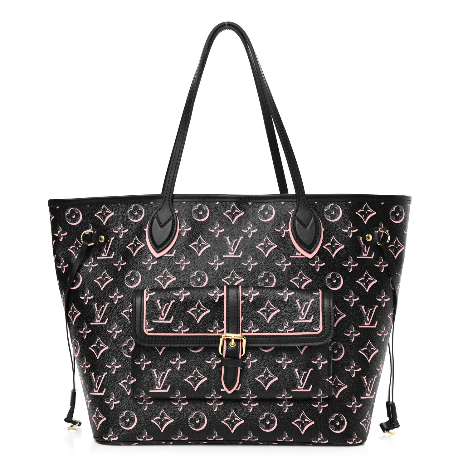 Louis Vuitton Monogram Fall For You Neverfull MM Black 2 of 10