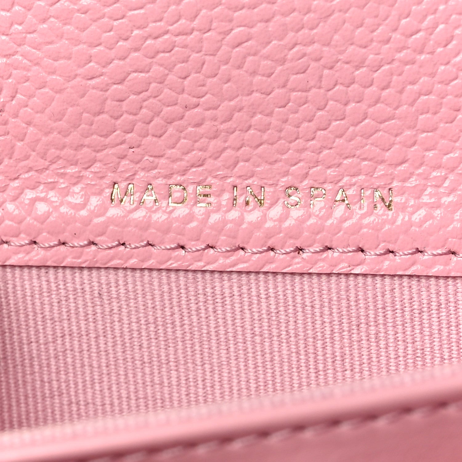 Chanel Caviar Quilted Chain CC Long Flap Wallet Pink 8 of 9