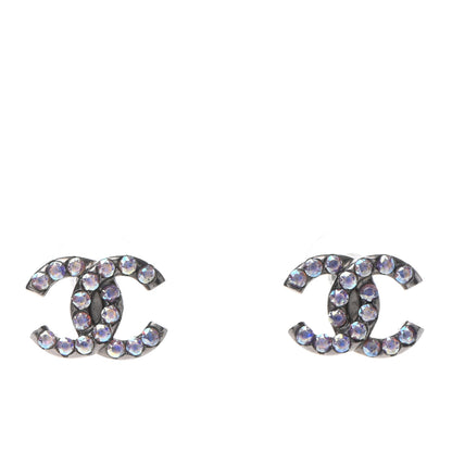 Chanel Iridescent Crystal CC Earrings Multicolor 1 of 4