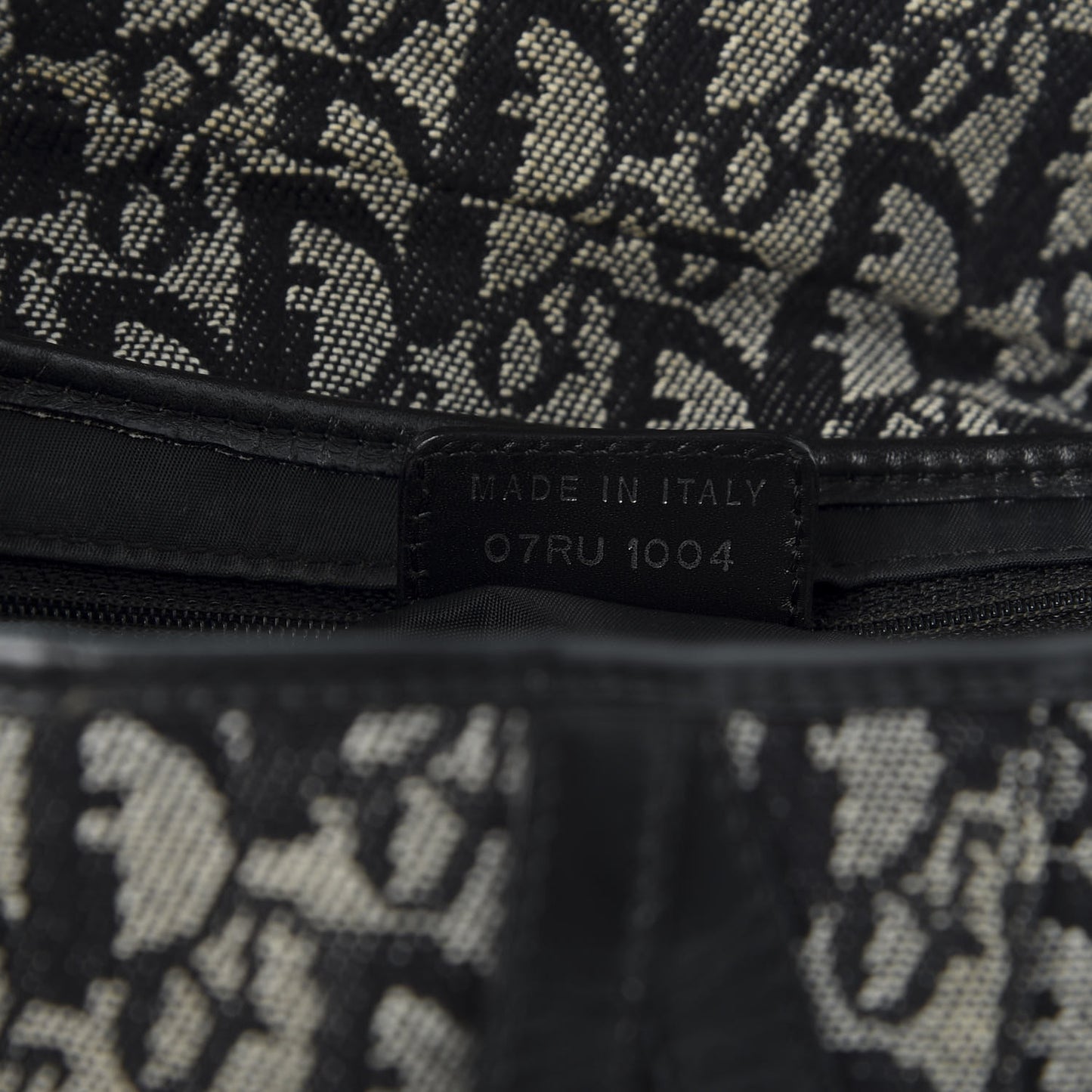 Monogram Saddle Bag Black