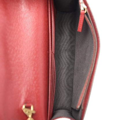 Gucci GG Supreme Monogram Web Queen Margaret Chain Wallet Red 5 of 9