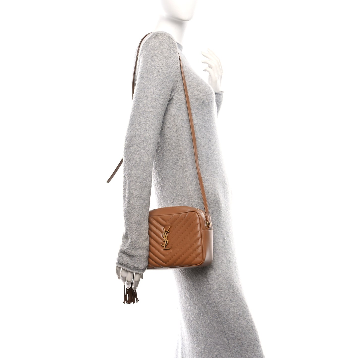 Calfskin Matelasse Monogram Lou Camera Bag Cinnamon