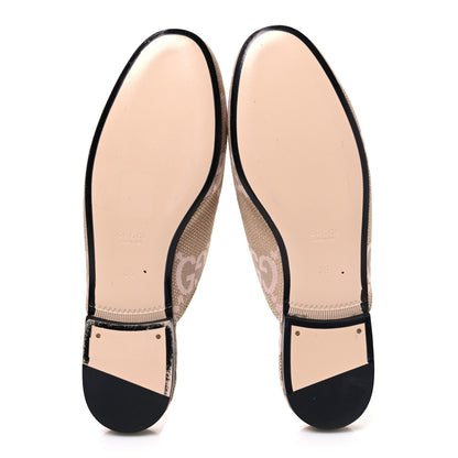 Gucci Monogram Macro GG Nappa Charlotte Womens Princetown Slippers 36 Beige Perfect Pink 7 of 11