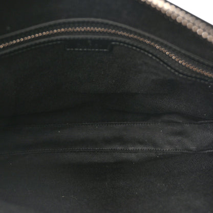 Gucci GG Supreme Monogram Appia Calfskin Web Large Messenger Bag Black Grey 4 of 8