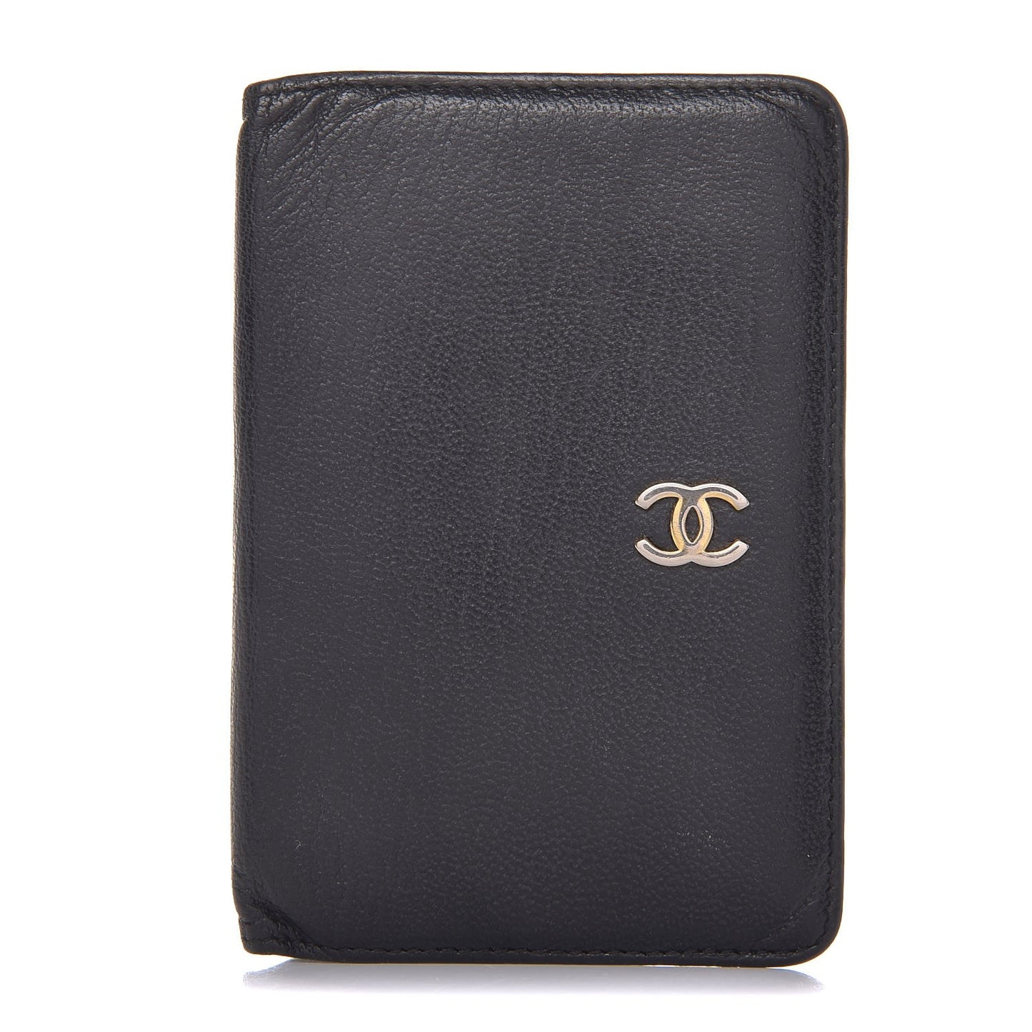 Goatskin Card Holder Wallet Black