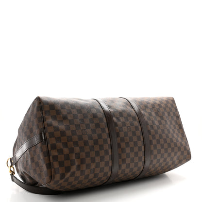 Louis Vuitton Damier Ebene Keepall Bandouliere 55 3 of 16