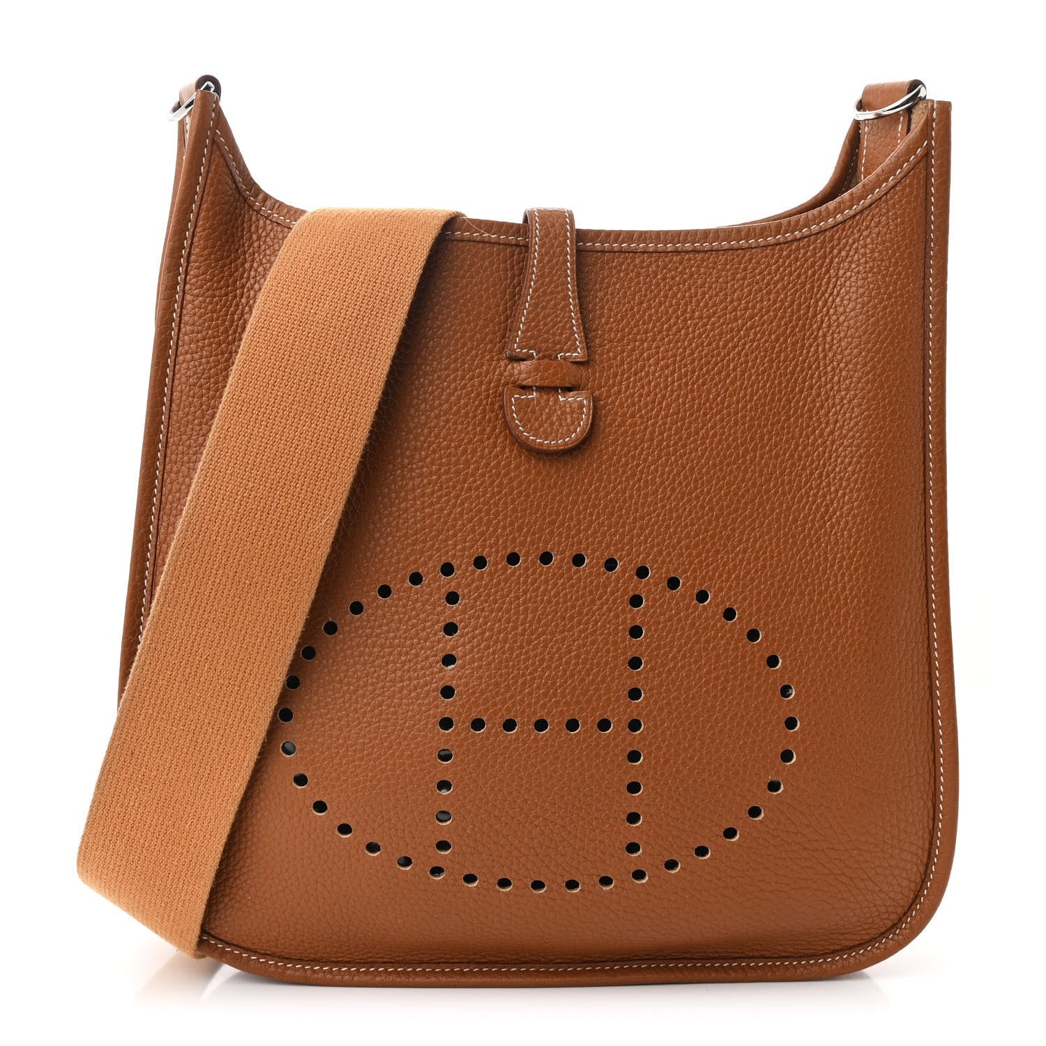 Hermes Taurillon Clemence Evelyne III PM Gold 8 of 14