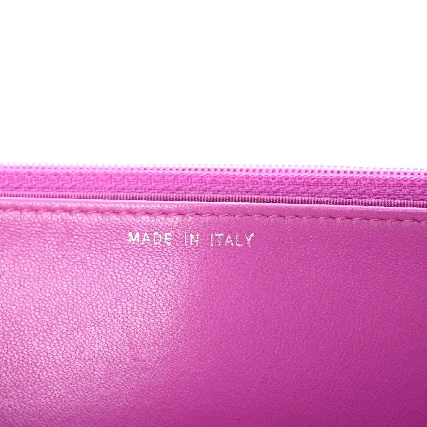 Lambskin Quilted Boy Wallet On Chain WOC Purple