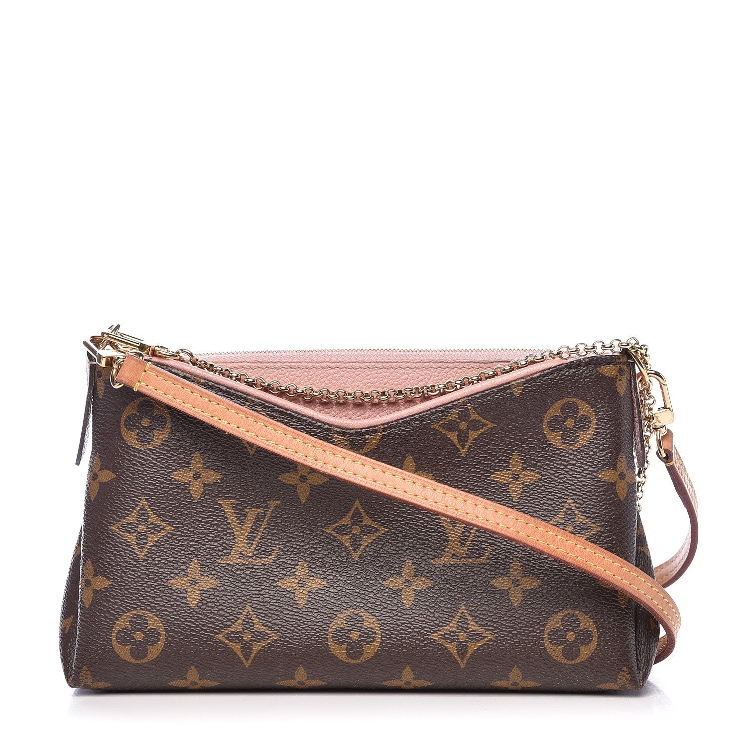 Louis Vuitton Monogram Pallas Clutch Rose Poudre 1 of 14