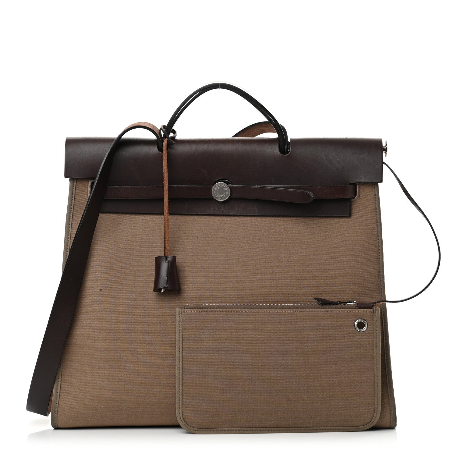 Hermes Toile Vache Hunter Herbag Zip 39 MM Etoupe Ebene 1 of 21