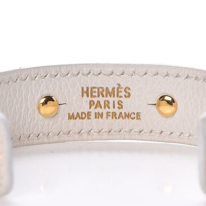 Hermes Courchevel Bamboo Bracelet M White 4 of 5