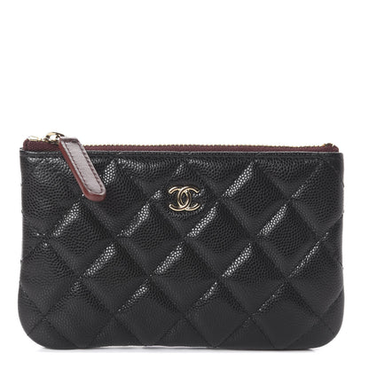 Chanel Caviar Quilted Small Cosmetic Case Black 1 of 6