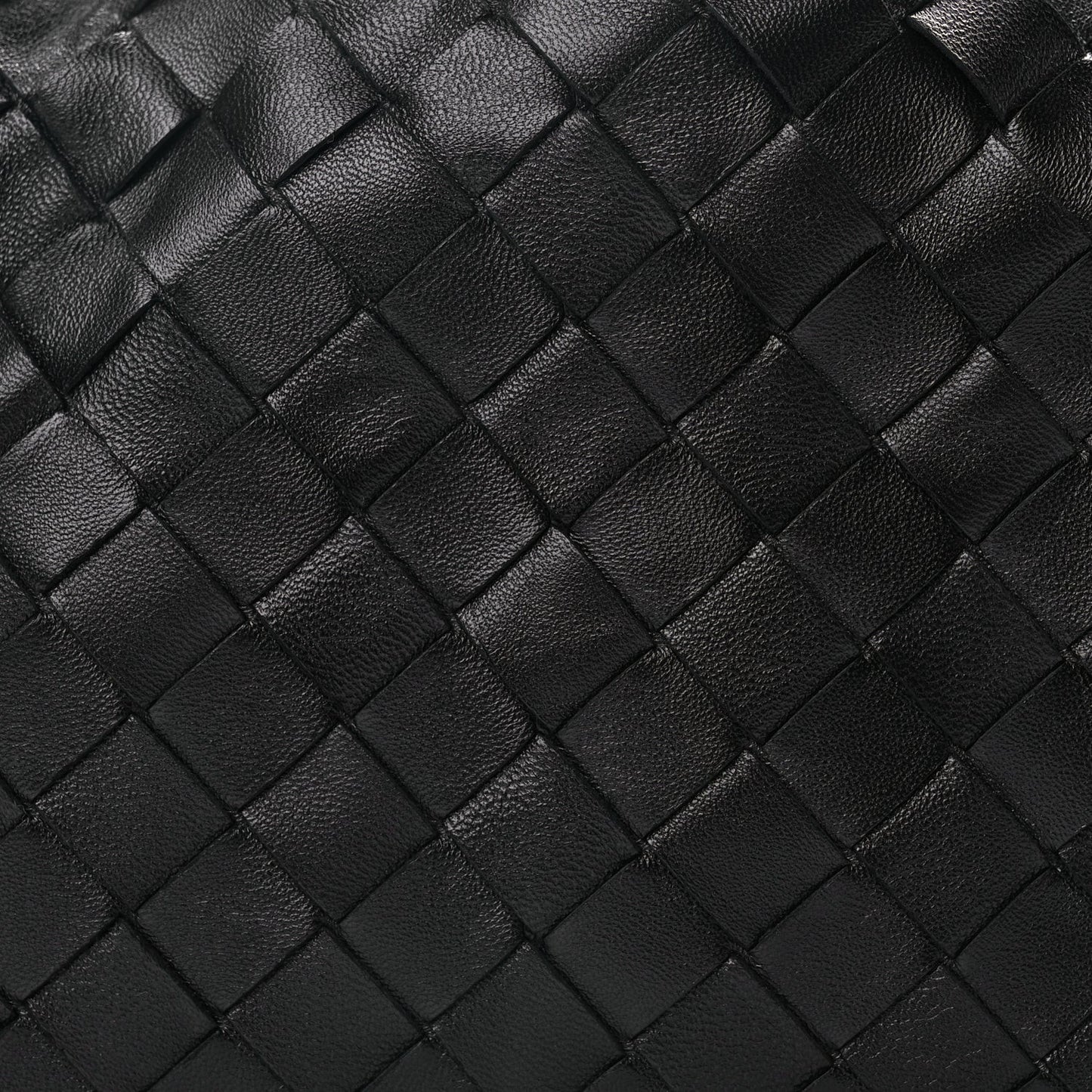 Nappa Maxi Intrecciato The Pouch Oversized Clutch Black