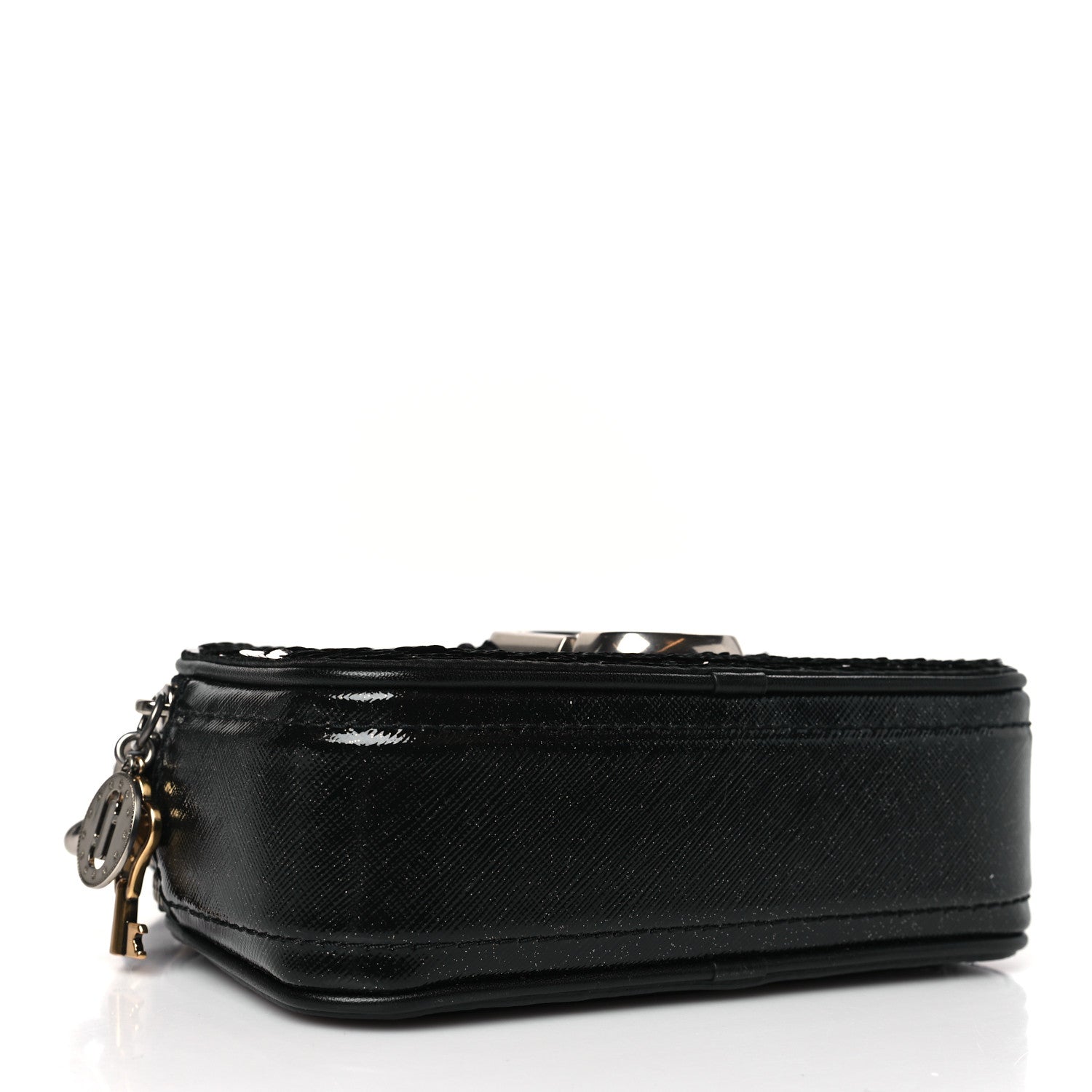 Marc Jacobs Calfskin Sequin Snapshot Camera Bag Black 5 of 10