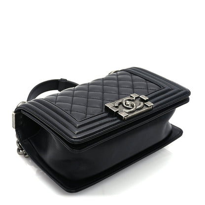 Chanel Lambskin Quilted Small Boy Flap Black 9 of 10