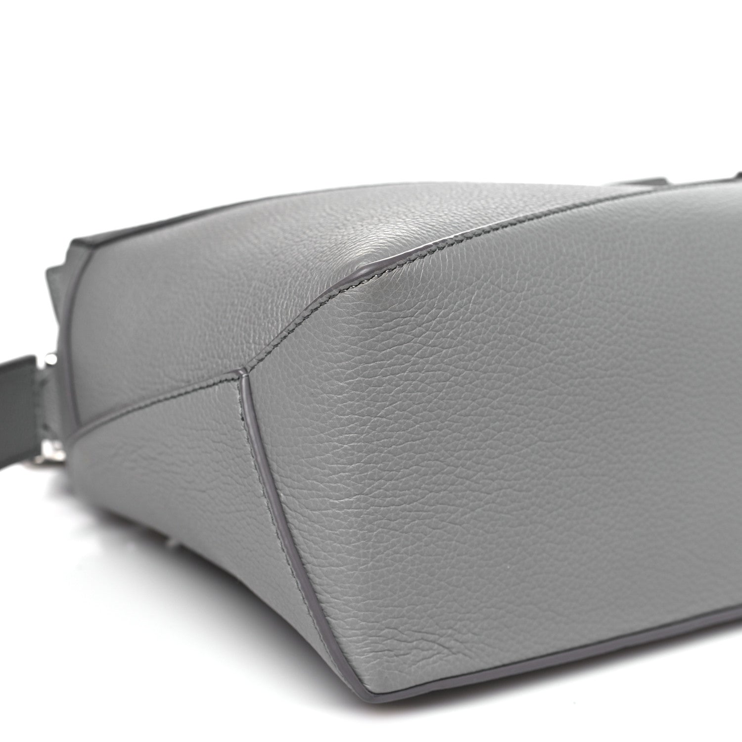 Loewe Soft Grained Calfskin Small Puzzle Edge Bag Pearl Grey 8 of 9