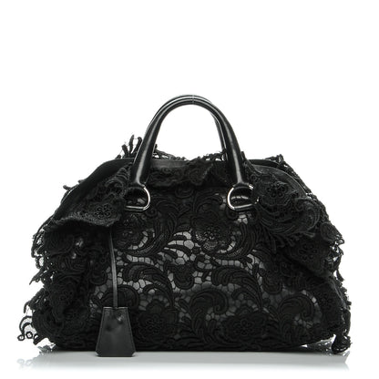 Prada Lace Pizzo S Bowler Black 1 of 12