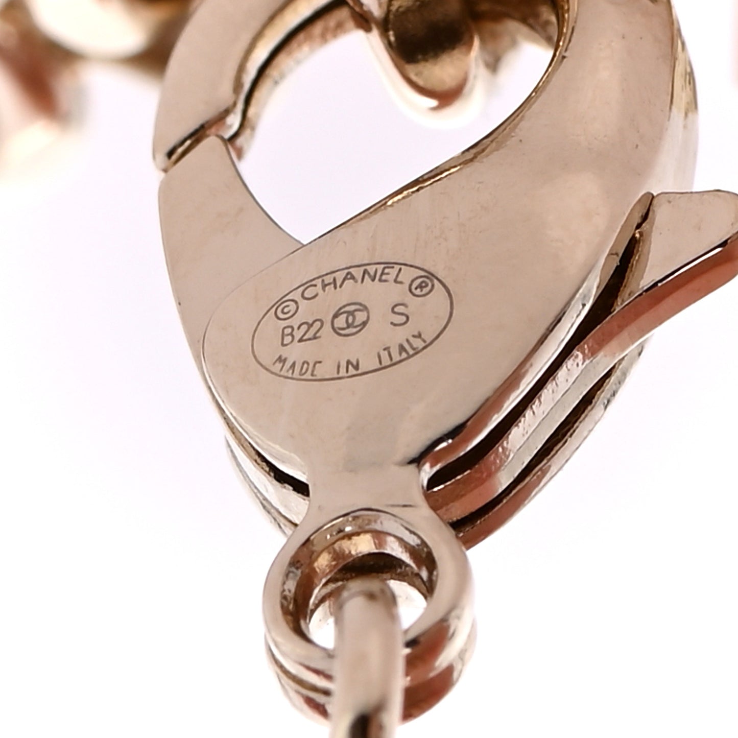 Crystal Chain CC Link Bracelet Gold Silver