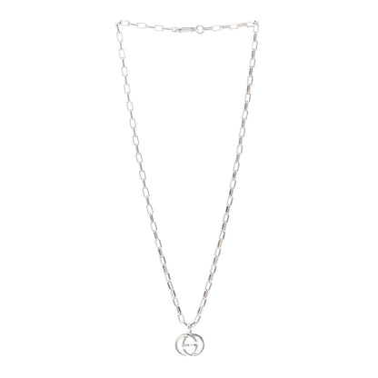 Gucci Sterling Silver Interlocking G Pendant Necklace 3 of 5