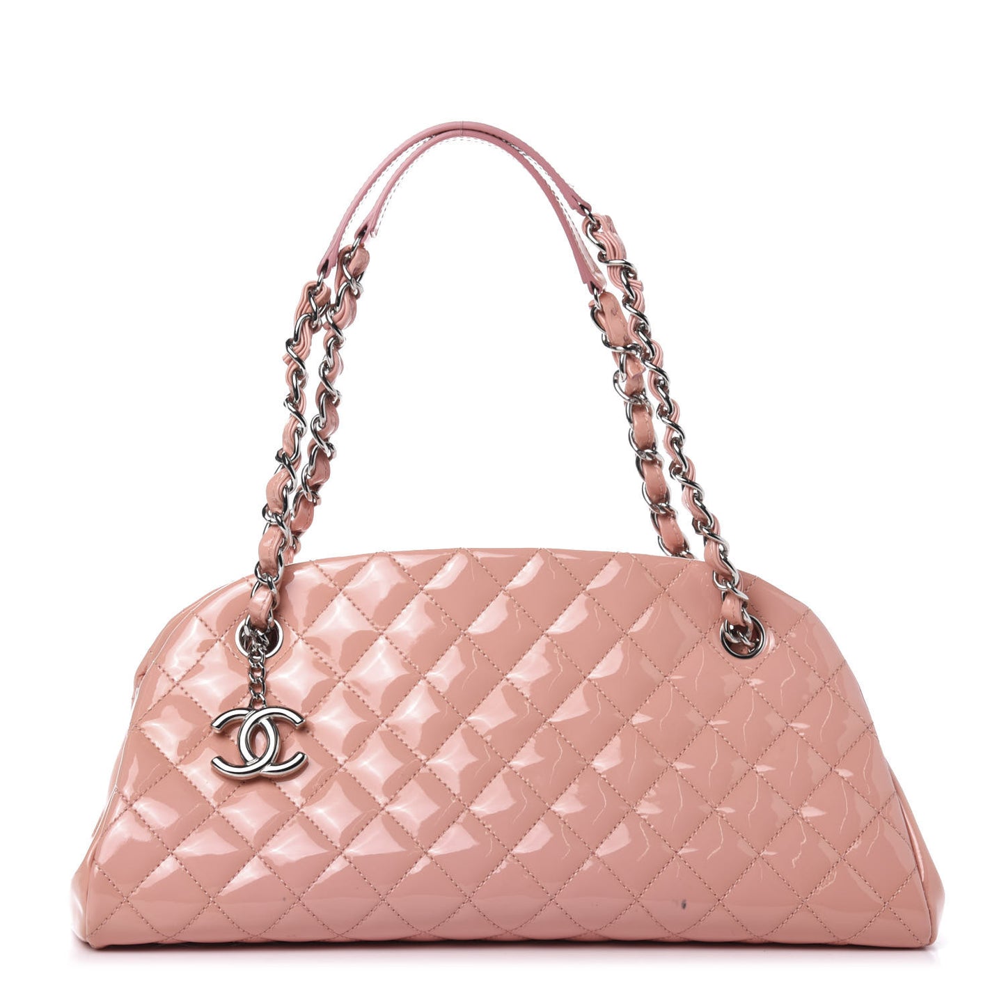 Patent Quilted Medium Just Mademoiselle Pink