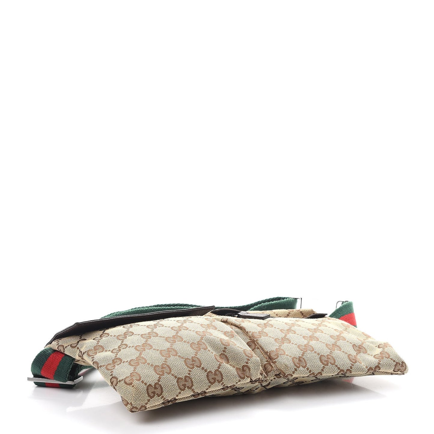 Monogram Web Belt Bag Dark Brown