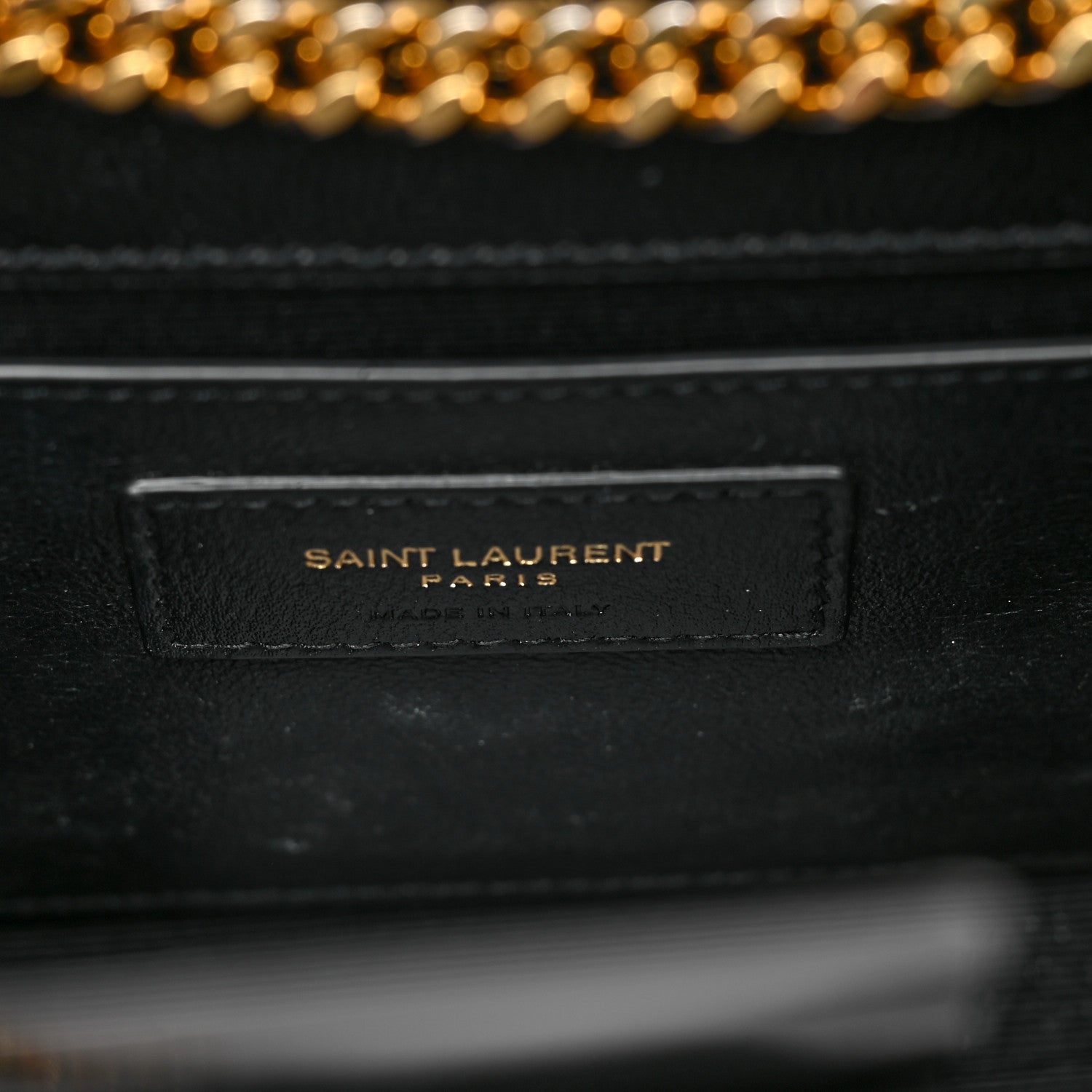Saint Laurent Grain De Poudre Small Monogram Kate Satchel Black 5 of 7