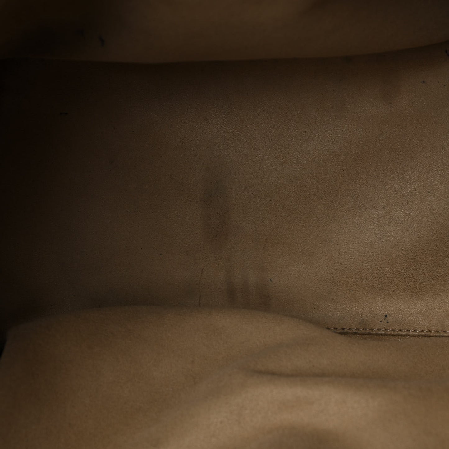 Drummed Calfskin Mini Luggage Camel