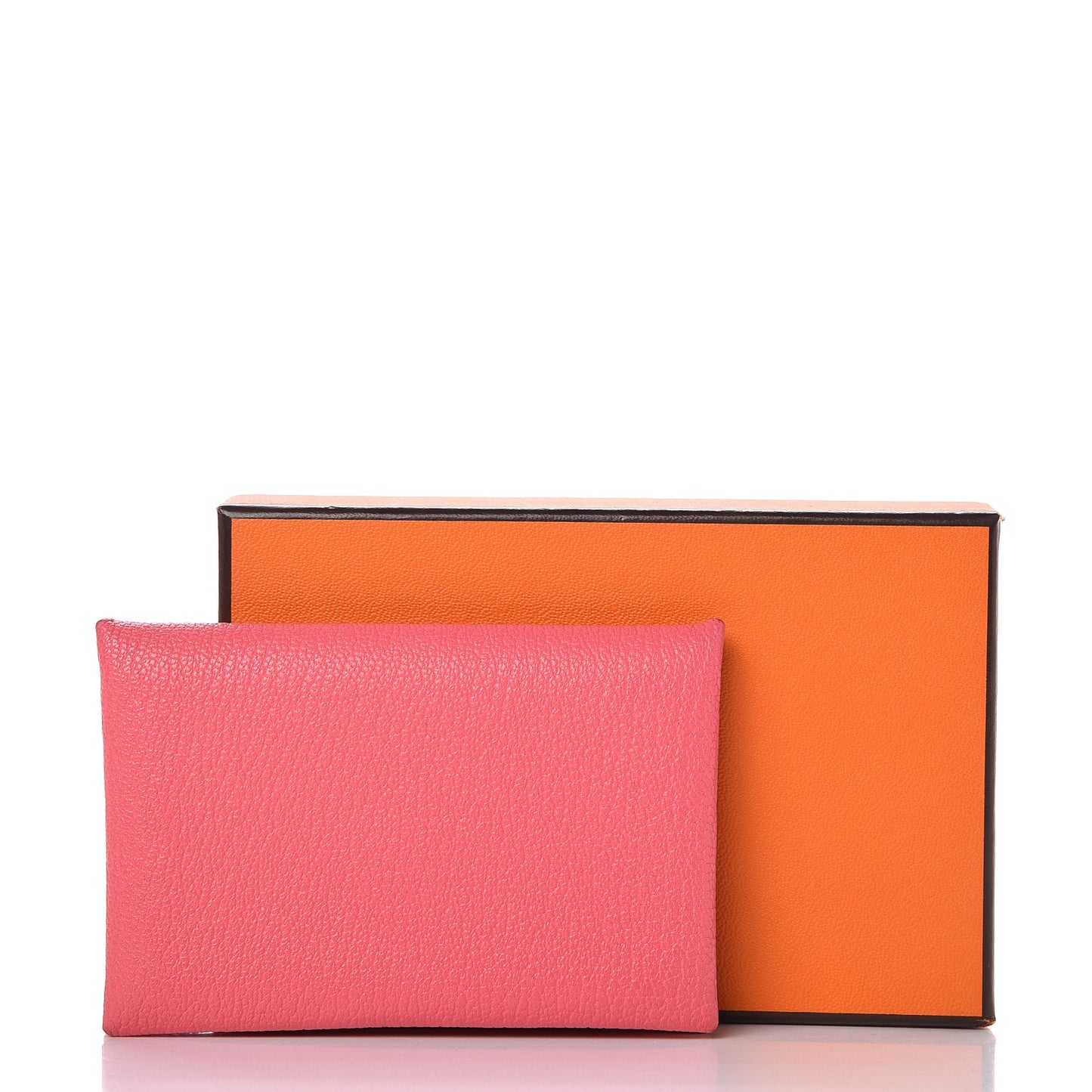 Chevre Mysore Calvi Card Case Rose Lipstick