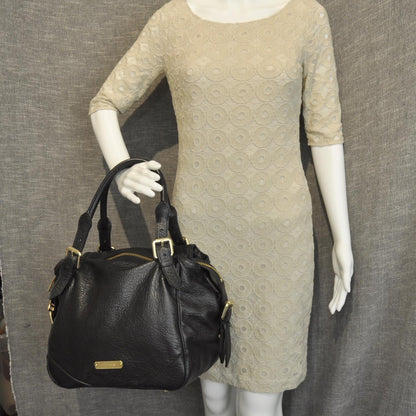 Burberry Grainy Leather Medium Oakford Tote Black 2 of 10