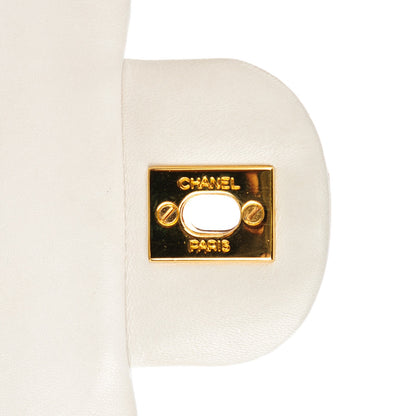 Chanel Lambskin Quilted Small Double Flap White 5 of 9