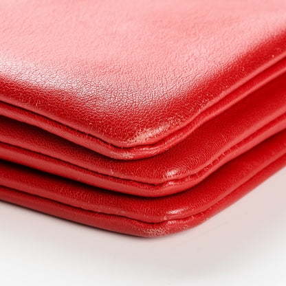 Celine Lambskin Small Trio Crossbody Bag Red 12 of 12