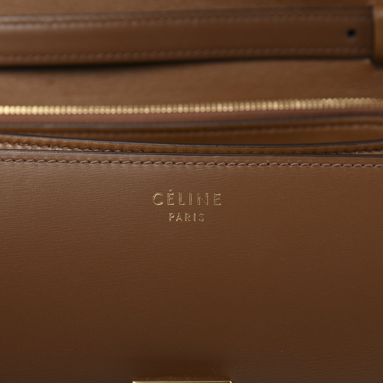 Celine Box Calfskin Medium Classic Box Flap Bag Camel 7 of 10