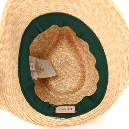 Gucci Abaca Straw Web Fedora Hat XS 7 of 7