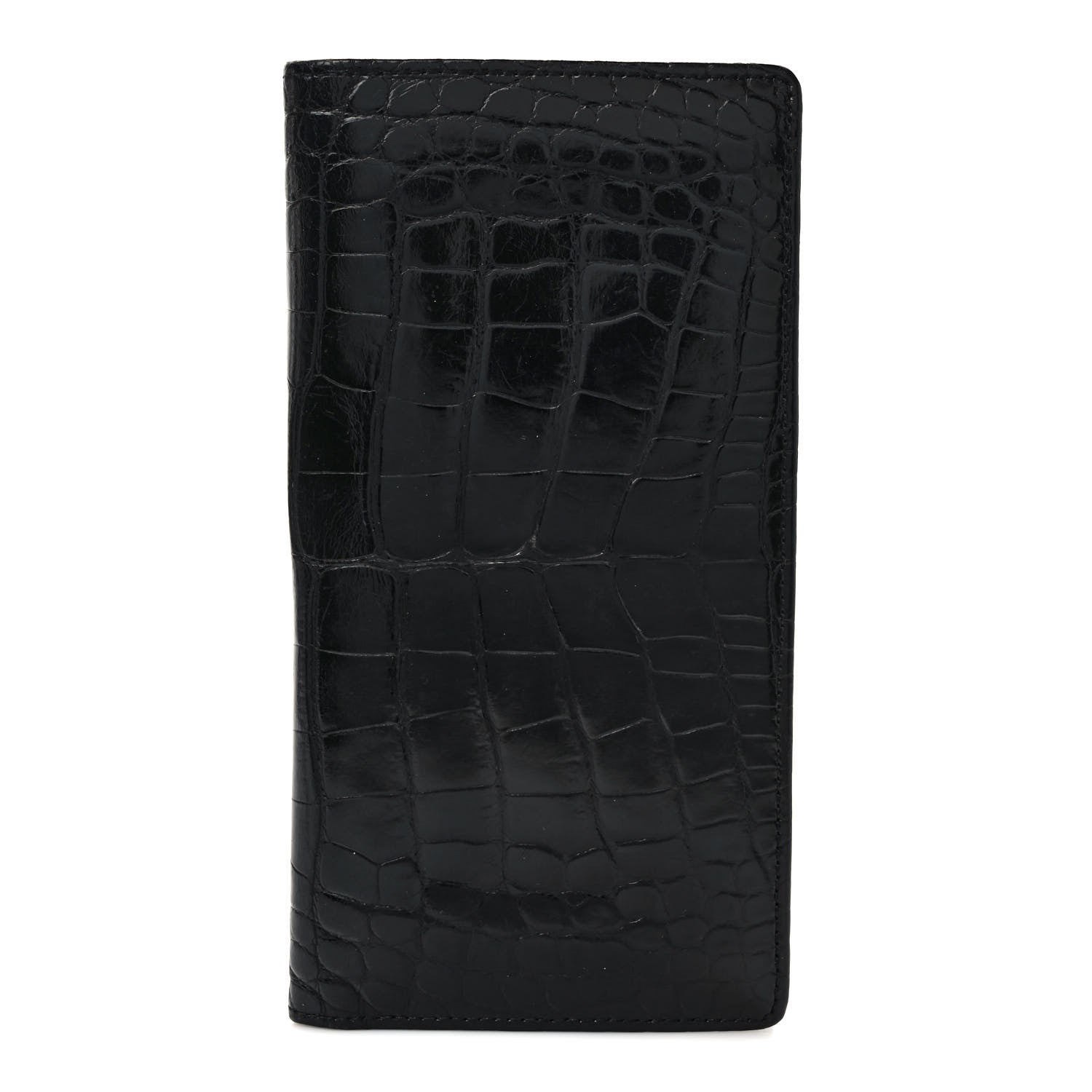 Louis Vuitton Crocodile Brazza Wallet Black 1 of 7
