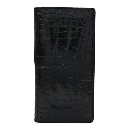 Louis Vuitton Crocodile Brazza Wallet Black 1 of 7