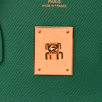 Hermes Epsom Birkin 30 Vert Vertigo 12 of 14