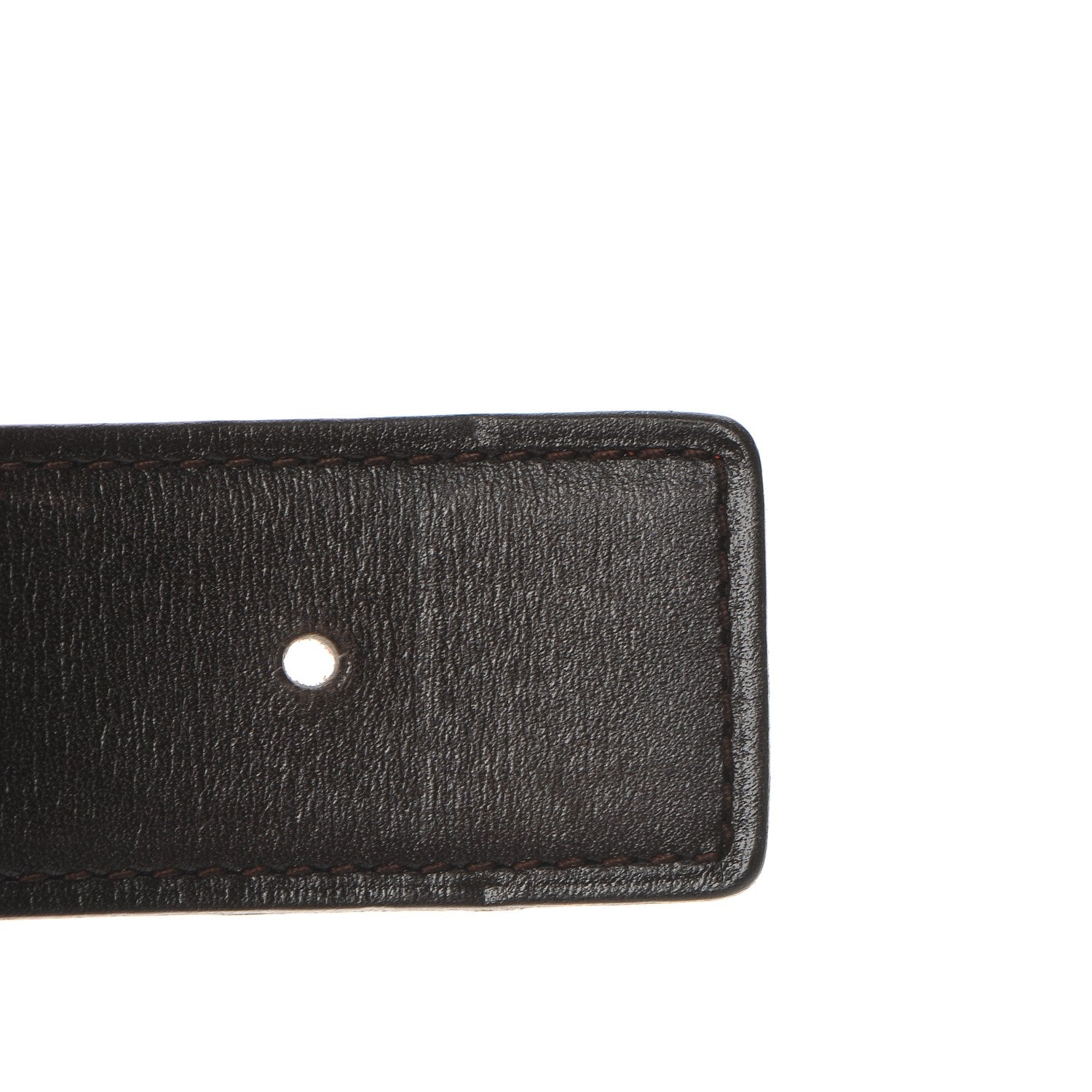 Hermes Box Togo 32mm H Belt 90 Chocolate Orange 11 of 17