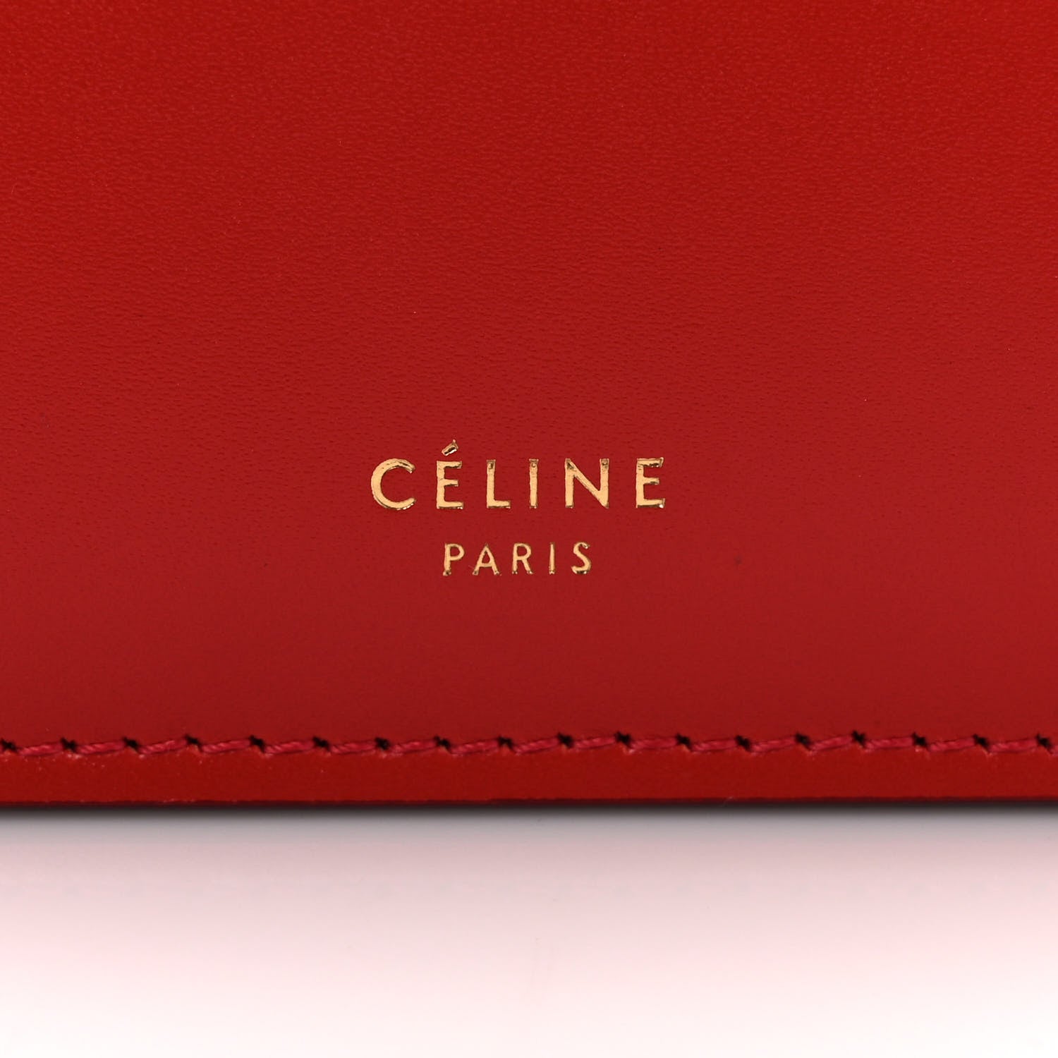 Celine Patina Box Calfskin Medium Clasp Bag Scarlet 6 of 8